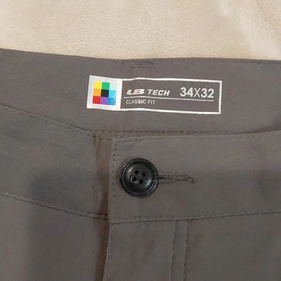 Ub Tech Classic Fit Mens Chino Cargo Pant Size 34x32 - Picture 5 of 10